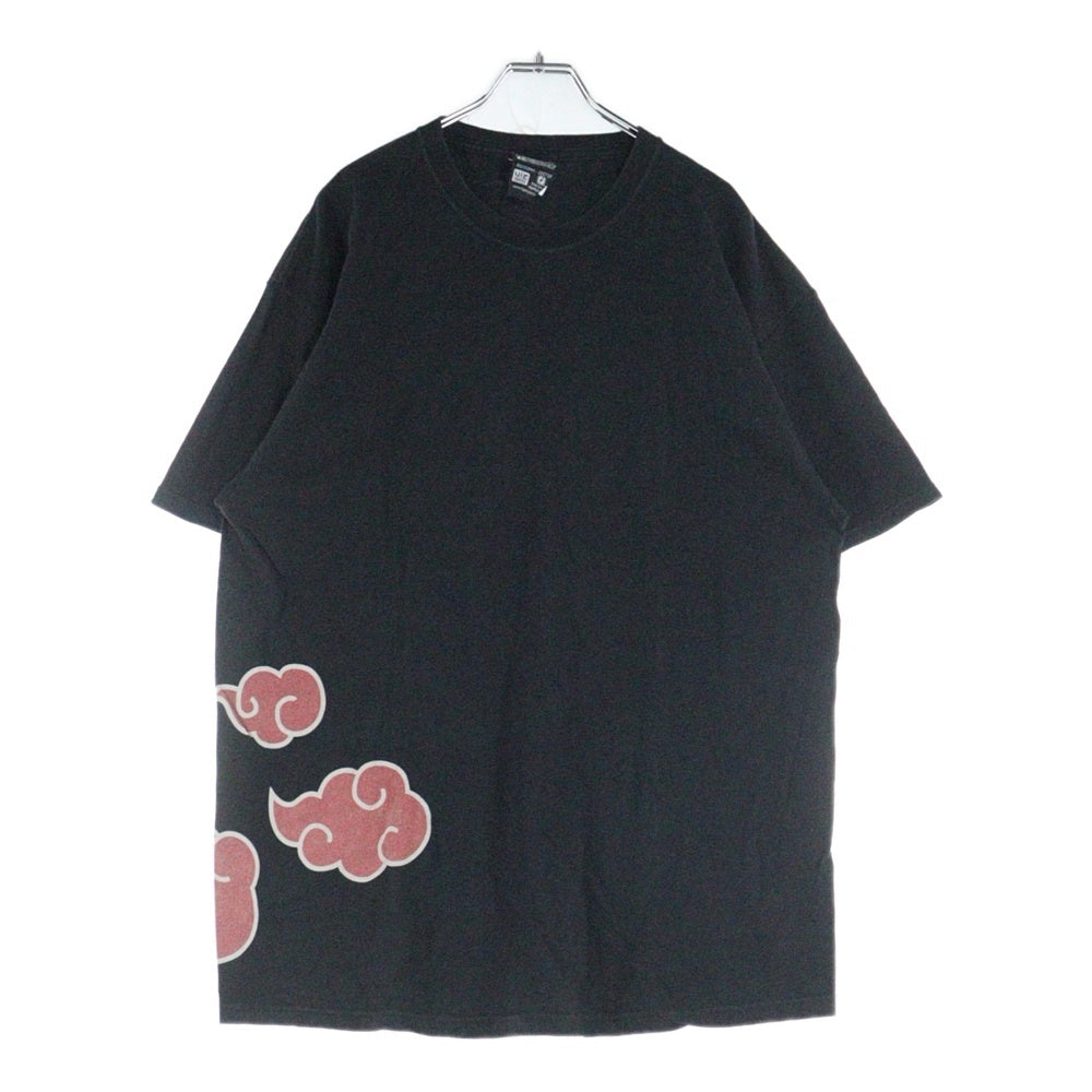 VINTAGE(ヴィンテージ) 00s NARUTO SHIPPUDEN ナルト 疾風伝 暁 雲 プリント Tシャツ 半袖カットソー ブラック