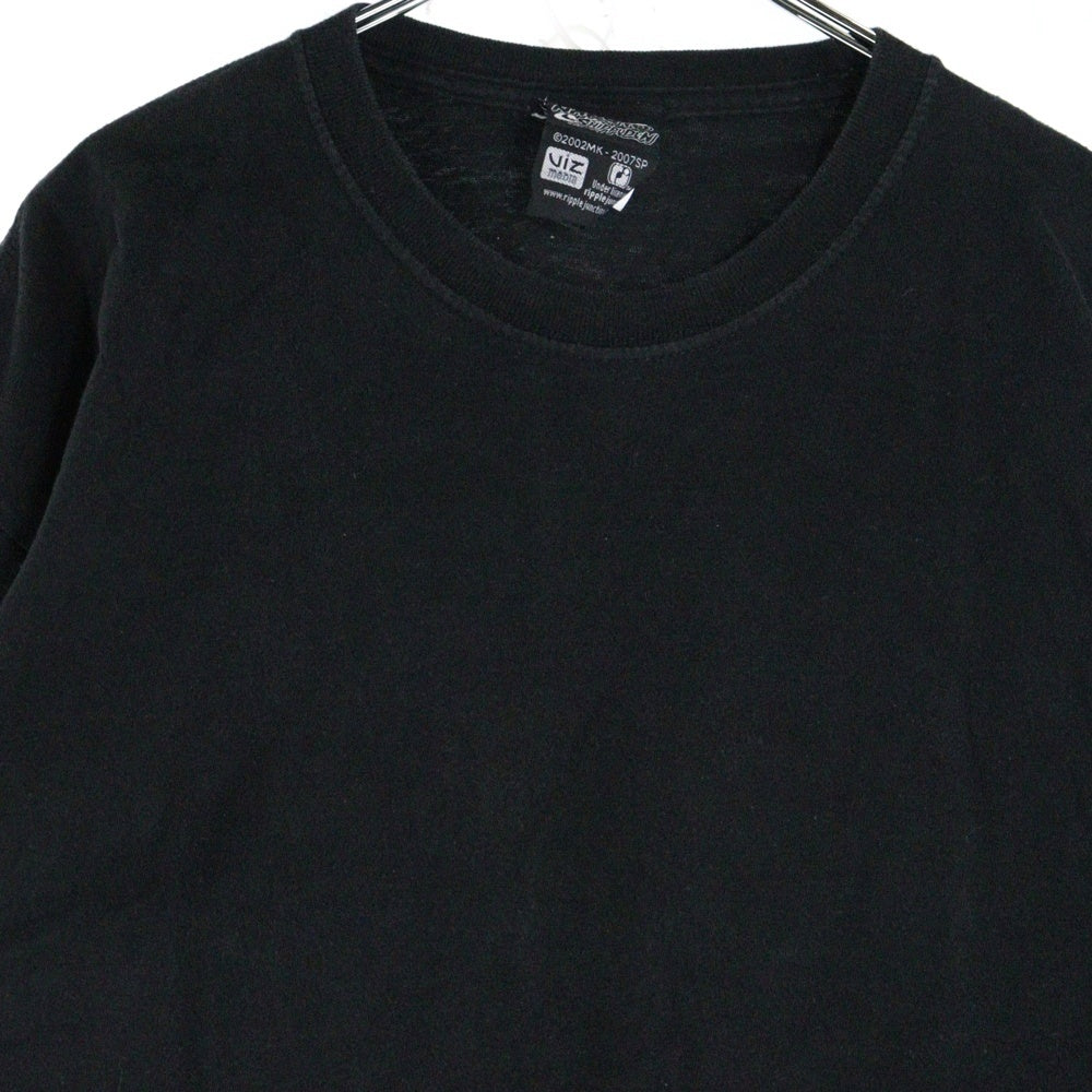 VINTAGE(ヴィンテージ) 00s NARUTO SHIPPUDEN ナルト 疾風伝 暁 雲 プリント Tシャツ 半袖カットソー ブラック