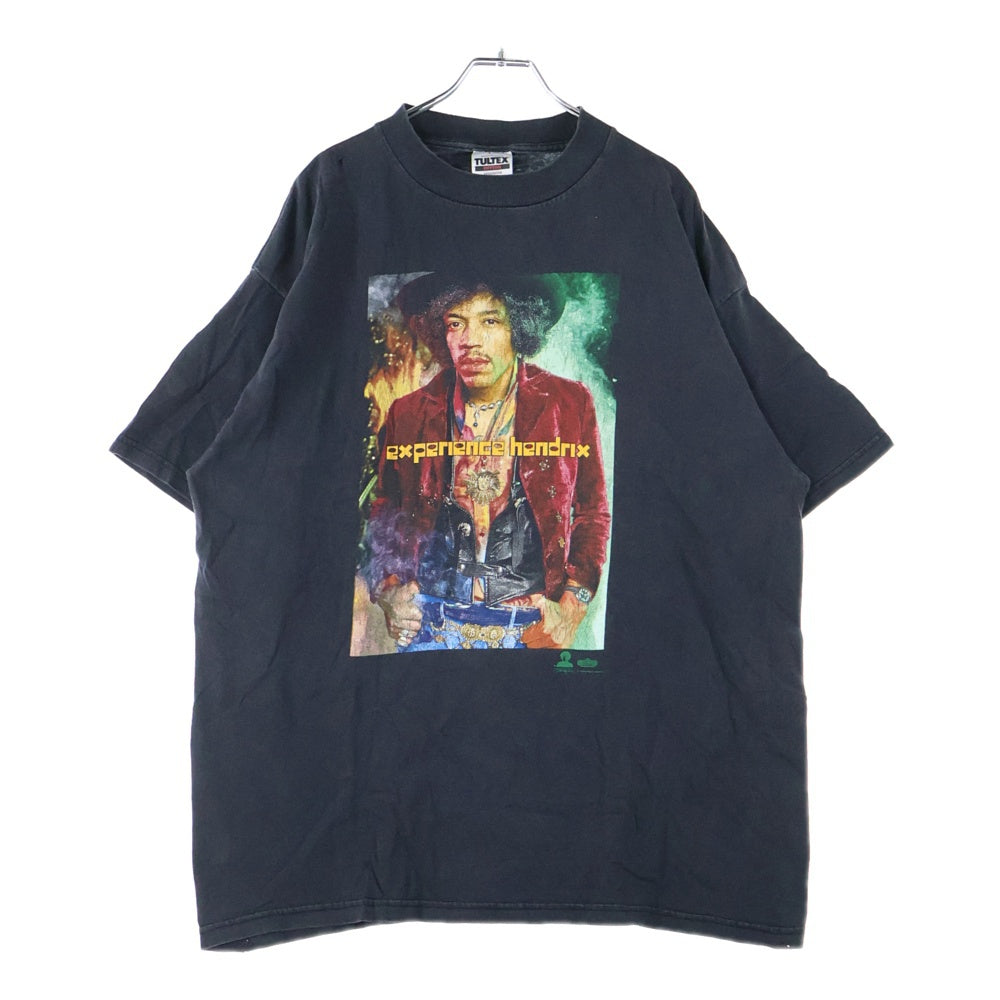 VINTAGE(ヴィンテージ) 90s JIMI HENDRIX ジミヘンドリックス フロントプリント Tシャツ 半袖カットソーブラック