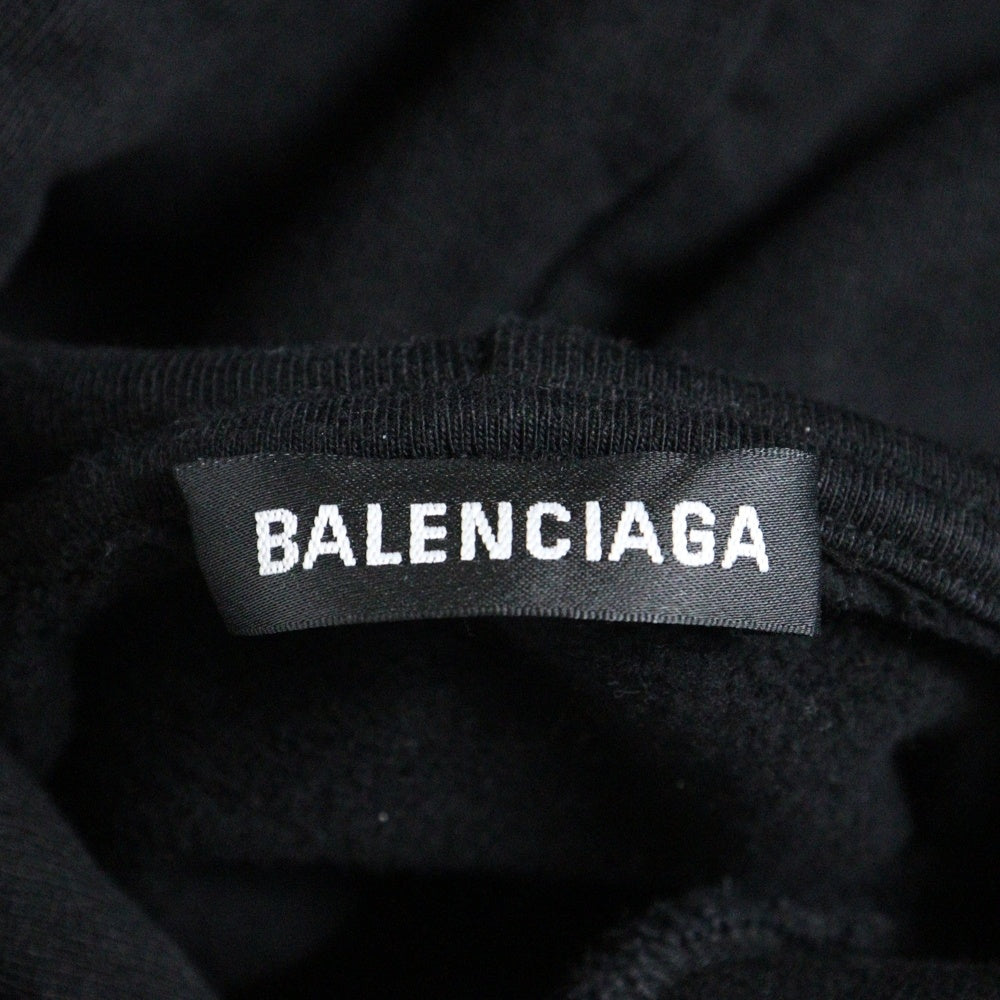 BALENCIAGA(バレンシアガ) 19AW PARIS LOGO HOODIE ロゴ プルオーバー フーディー パーカー 570811 TGV70 ブラック