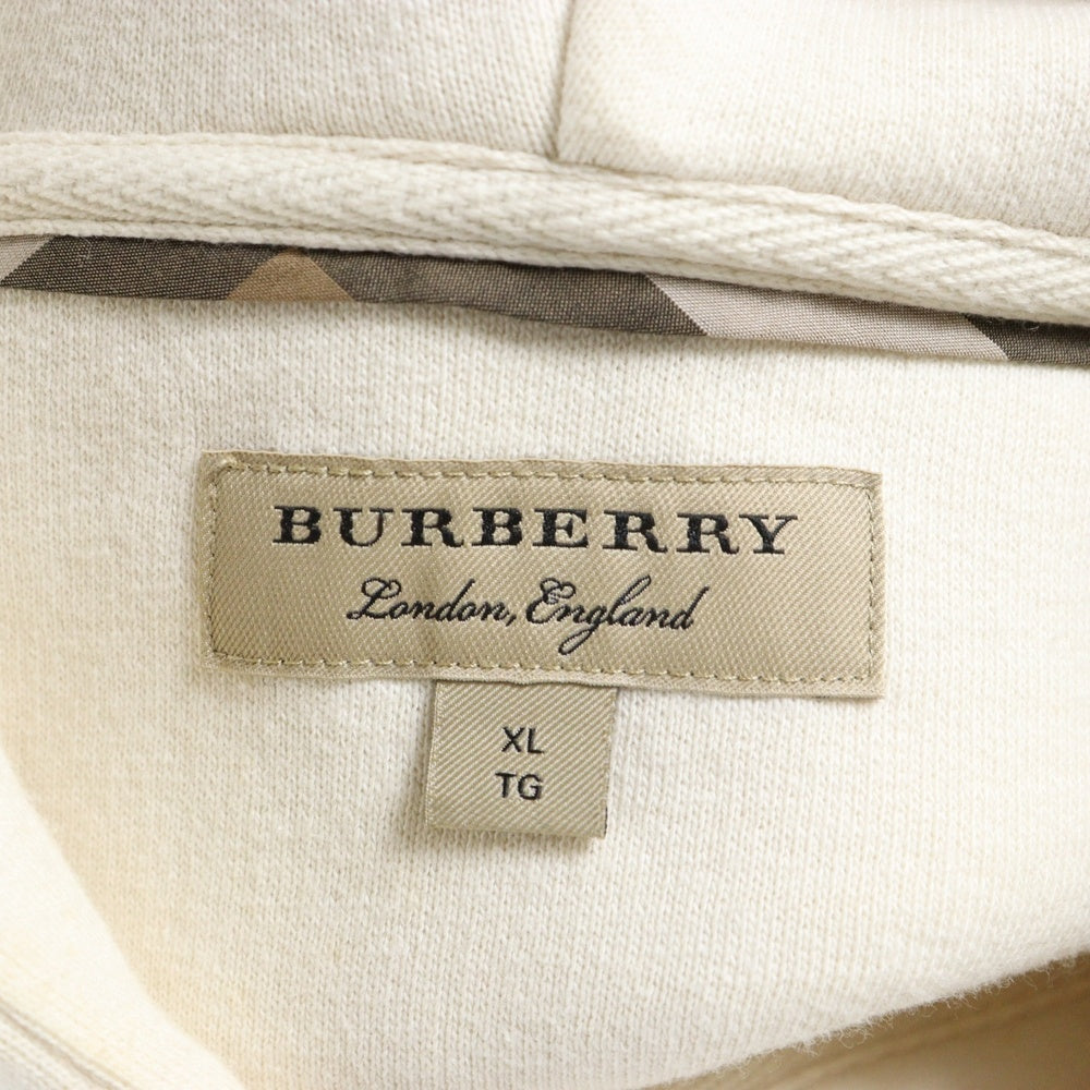 BURBERRY(バーバリー) EQUESTRIAN KNIGHT HOODIE エクストリアン ナイト フーディー パーカー 4061338 ホワイト