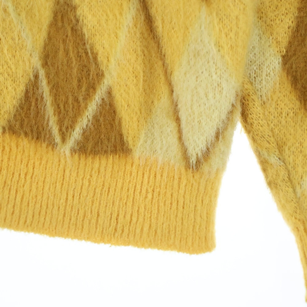 VINTAGE(ヴィンテージ) 60s Sears KINGS ROAD Sportswear ARGYLE MAHAIR CARDIGAN シアーズ アーガイル モヘア カーディガン イエロー