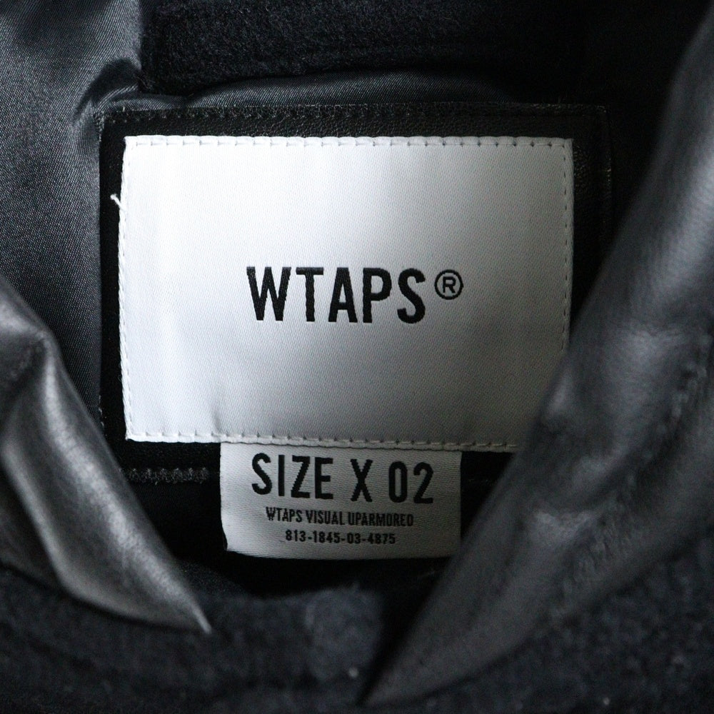 WTAPS(ダブルタップス) 20AW CANAL JACKET WONY MOSSER カナル モッサー スタジアムジャケットスタジャン ジャケット ブラック 202BRDT-JKM05