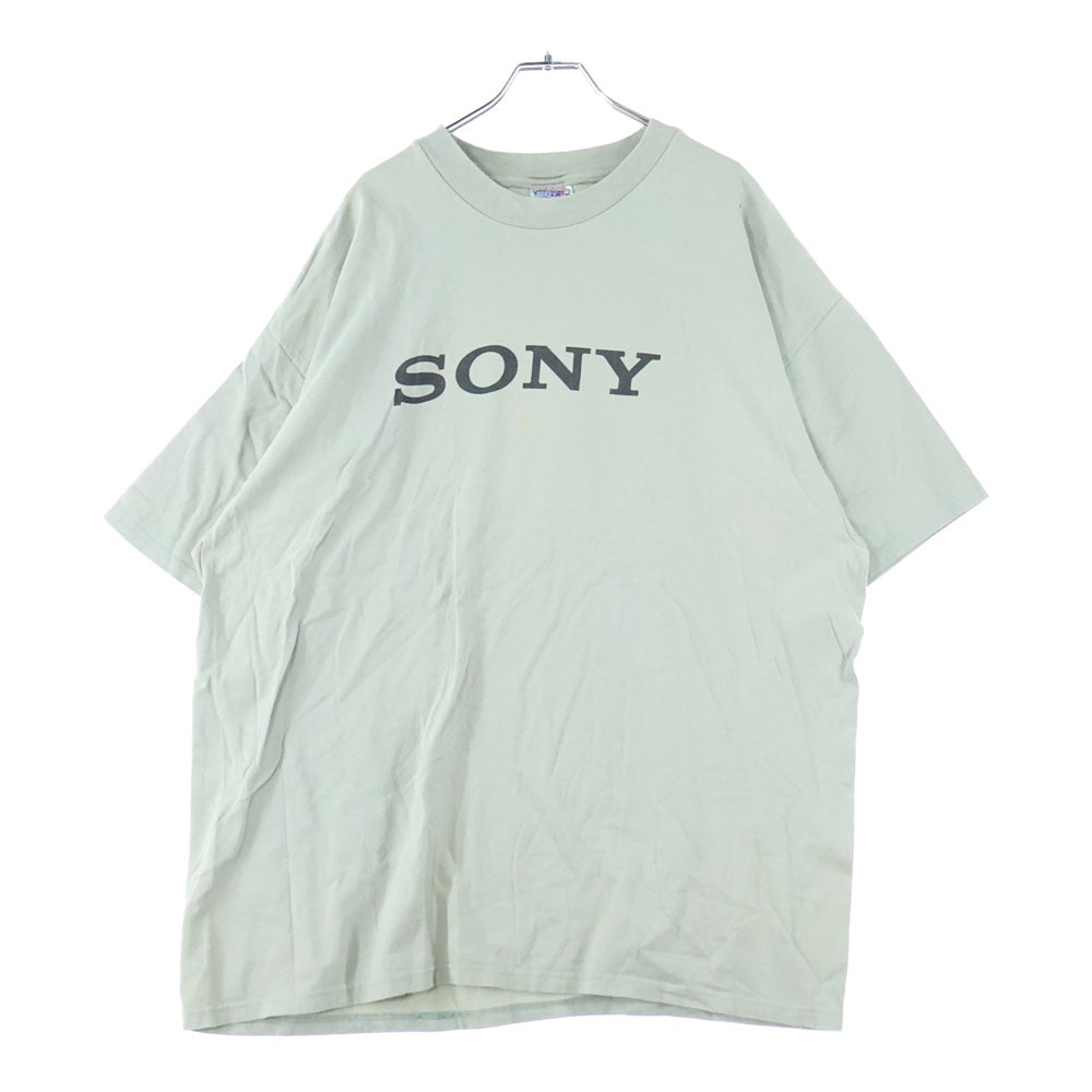 VINTAGE(ヴィンテージ) 90-00s SONY ソニー フロントプリント 企業 ロゴ 半袖Tシャツ カットソー カーキ