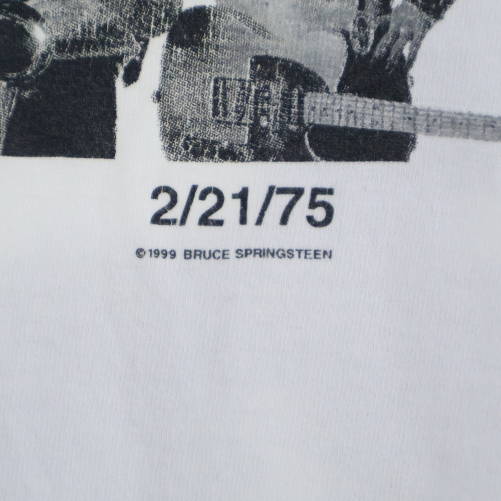 VINTAGE(ヴィンテージ) 90s BRUCE SPRINGSTEEN BORN TO RUN ブルース スプリングスティーン 明日なき暴走 半袖Tシャツ カットソー ホワイト