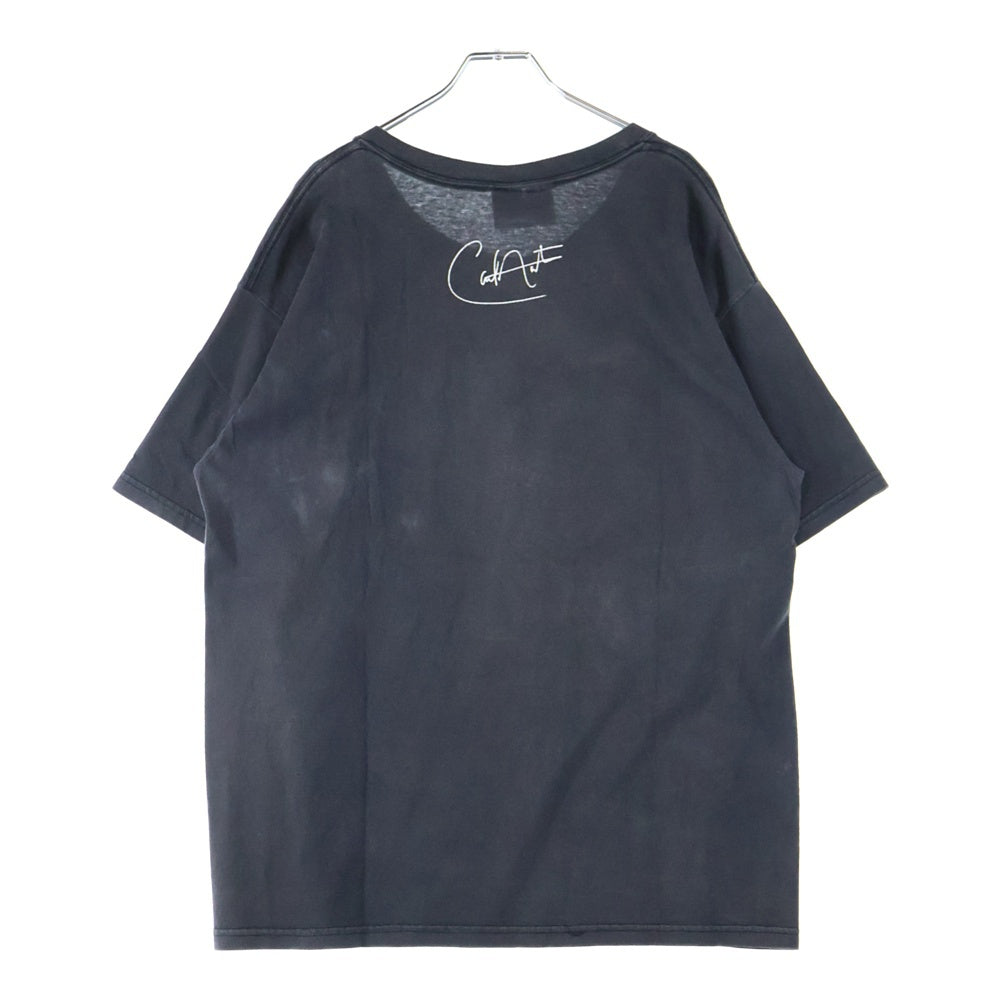VINTAGE(ヴィンテージ) 90s SANTANA RIVER OF COLORS CARLOS 1998 カルロス サンタナ 半袖Tシャツ カットソー ブラック