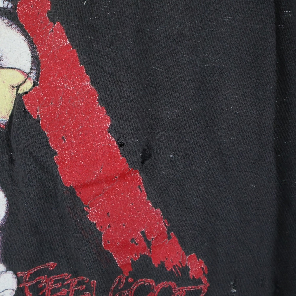 VINTAGE(ヴィンテージ) 80s MOTLEY CRUE DR FEEL GOOD モトリークルー ドクター フィールグッド 半袖Tシャツ カットソー ブラック