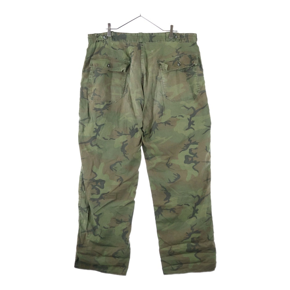 VINTAGE(ヴィンテージ) 60-80s MILITARY CIVILIAN LEAFBAKER PANTS RAPIDジップ ミリタリー シビリアンリーフ ベイカー パンツ 民間 迷彩 カモフラージュ カーキ