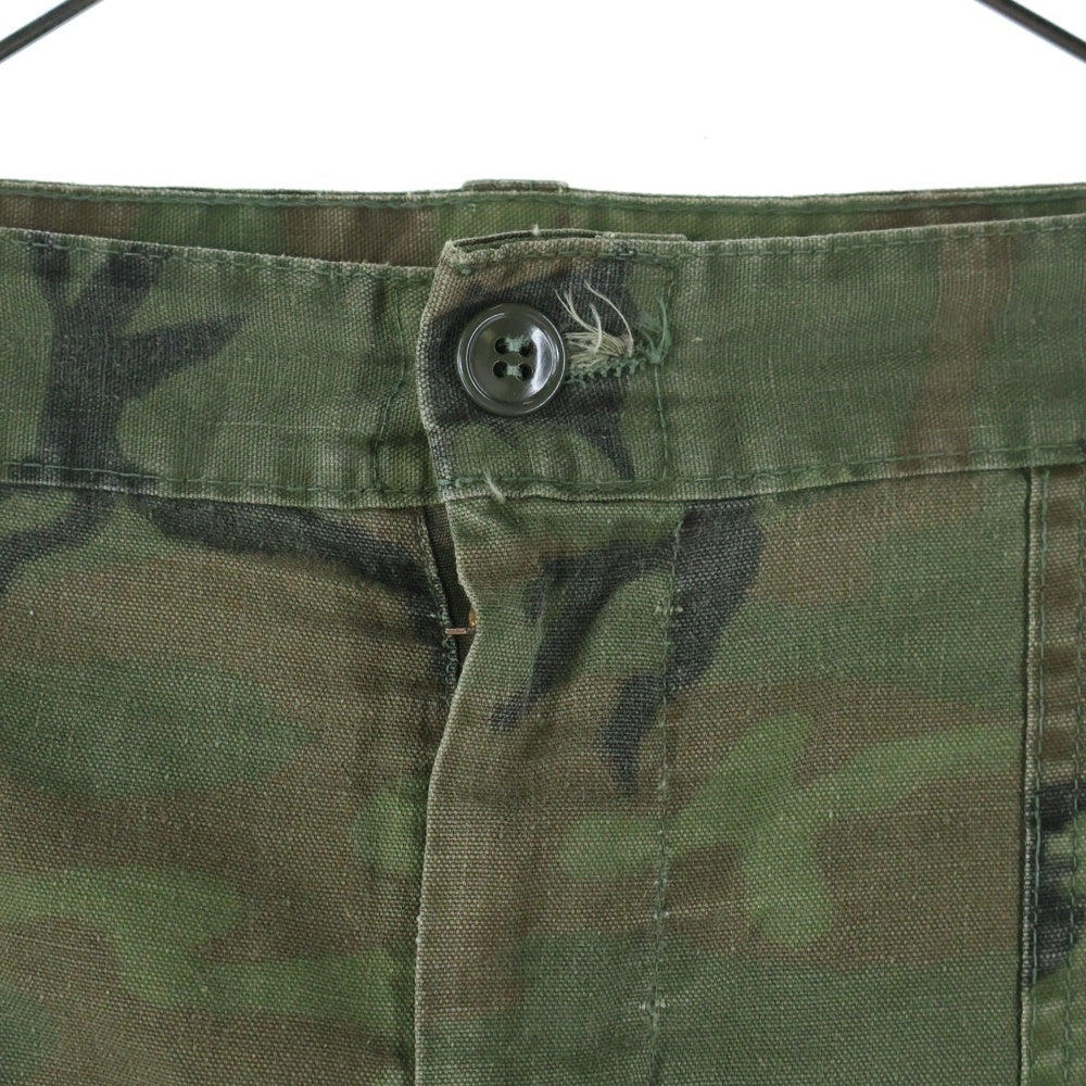 VINTAGE(ヴィンテージ) 60-80s MILITARY CIVILIAN LEAFBAKER PANTS RAPIDジップ ミリタリー シビリアンリーフ ベイカー パンツ 民間 迷彩 カモフラージュ カーキ