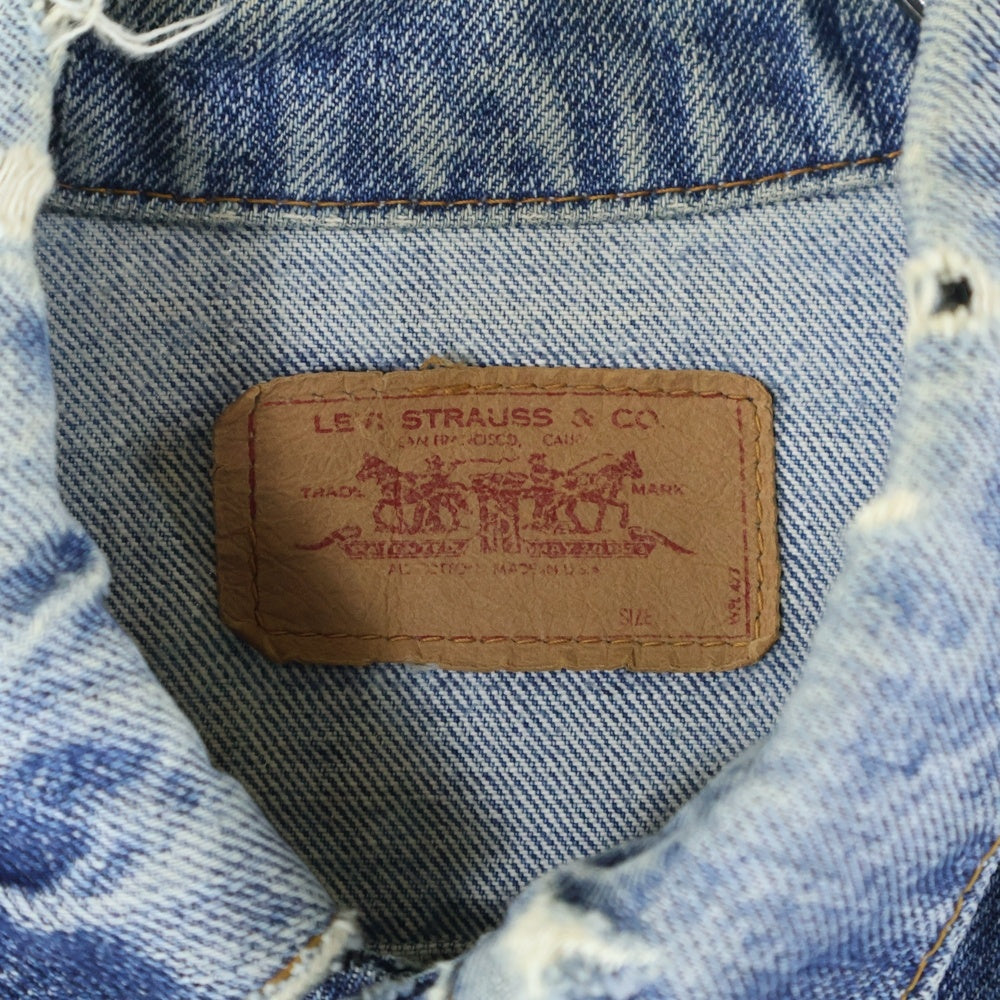 Levi's(リーバイス) 60-70s 70505 4th ボタン裏刻印52 スモールe不均等V デニムジャケット インディゴ