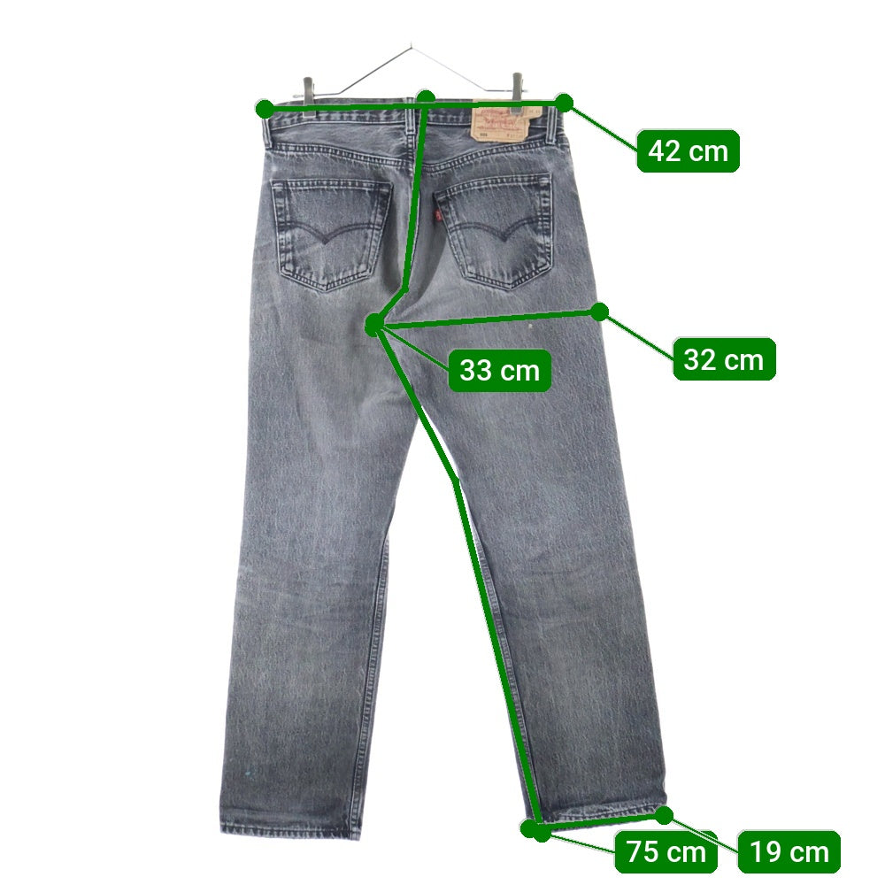 Levi's(リーバイス) 90s 501 ストレートカット デニムパンツ ブラック