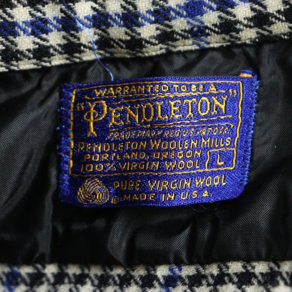 PENDLETON(ペンドルトン) 70ー80s OPEN COLLAR CHECK WOOL SHIRT オープンカラー チェック ウール 長袖 シャツ