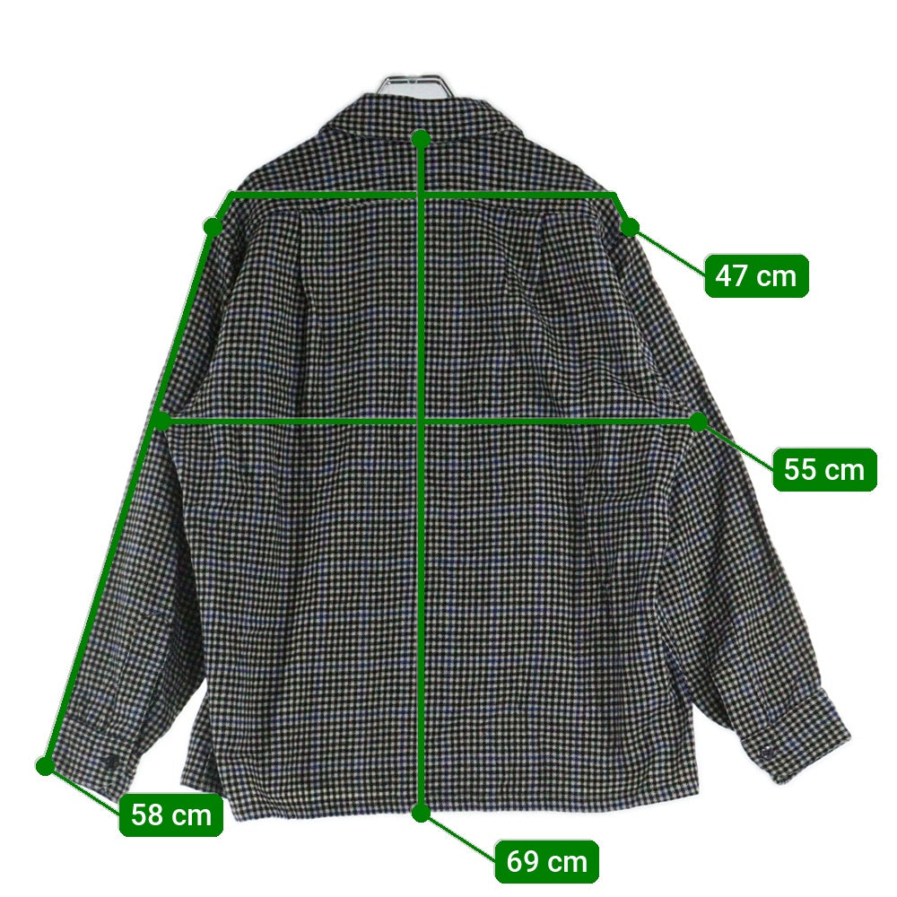 PENDLETON(ペンドルトン) 70ー80s OPEN COLLAR CHECK WOOL SHIRT オープンカラー チェック ウール 長袖 シャツ