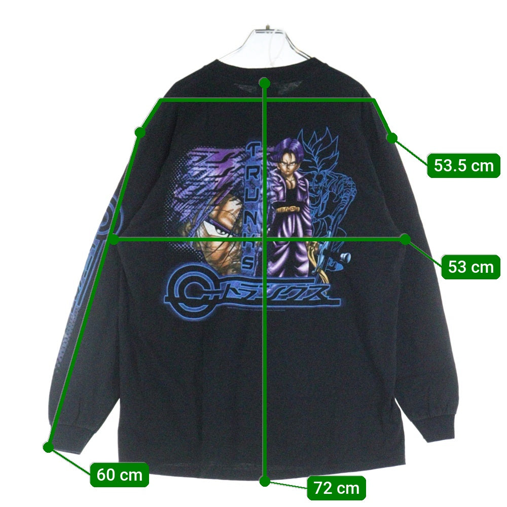 VINTAGE(ヴィンテージ) 00s Dragon Ball TRUNKS LS ドラゴンボール トランクス バックプリント Tシャツ 長袖カットソー ブラック
