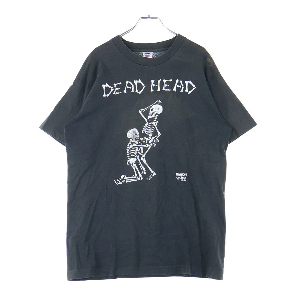 VINTAGE(ヴィンテージ) 90s DEAD HERD FASHION VICTIM スカル ファッションヴィクティム フロントプリント Tシャツ 半袖カットソーブラック
