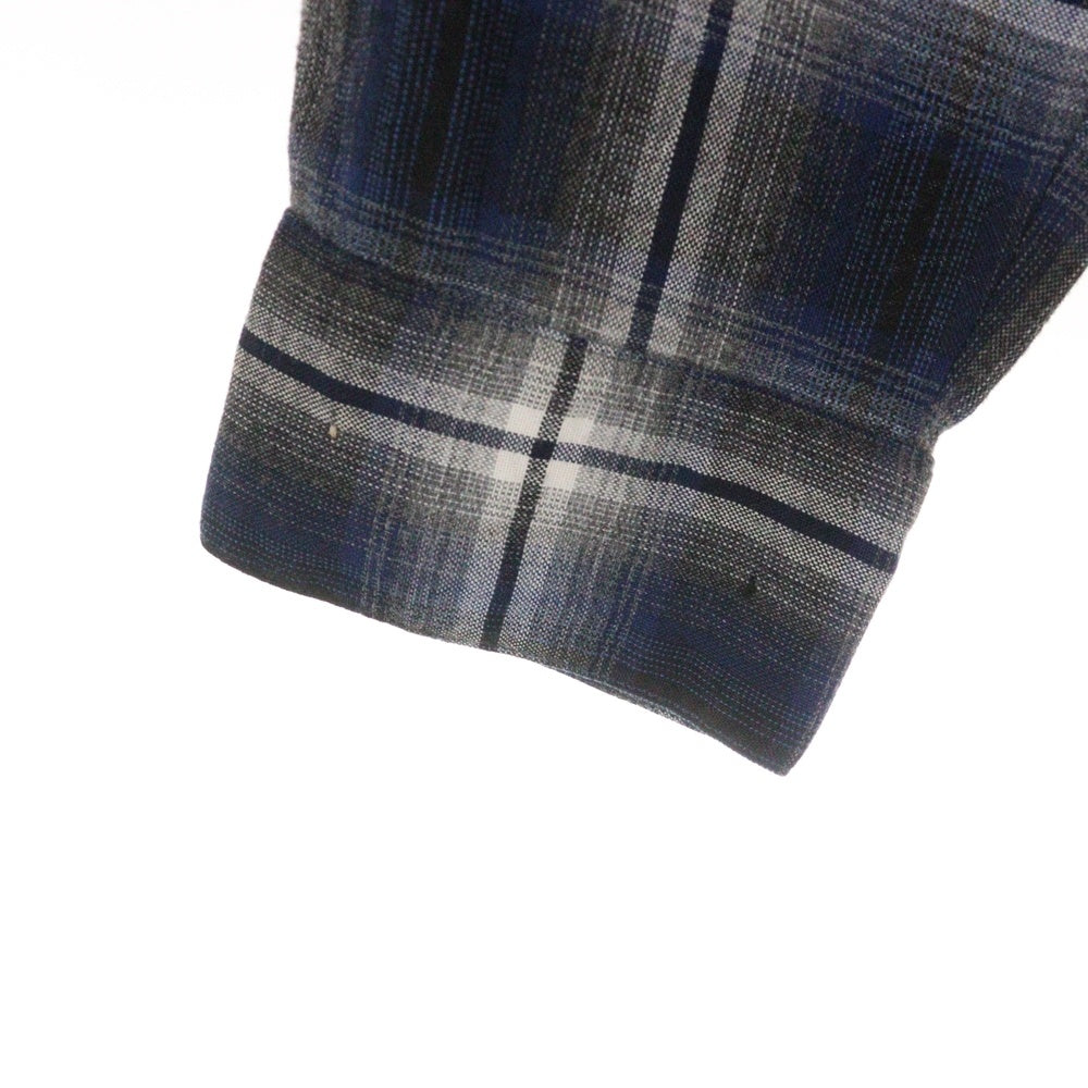 VINTAGE(ヴィンテージ) 50-60s ARROW CHEVELLA OMBRE CHECK SHIRT オンブレチェックシャツ ネイビー/ブラック