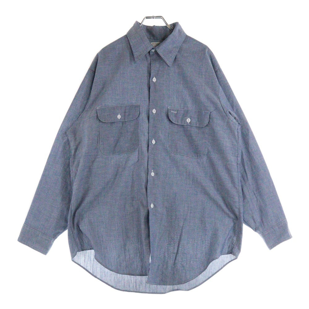 VINTAGE(ヴィンテージ) 70s BIG MAC JC PENNY CHAMBRAY L/S SHIRT 長袖シャツ ブルー
