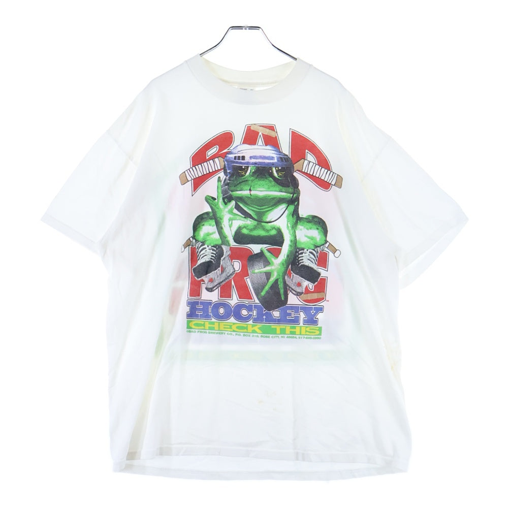 VINTAGE(ヴィンテージ) 90s BAD FROG バッドフロッグ Tシャツ 半袖カットソー ホワイト