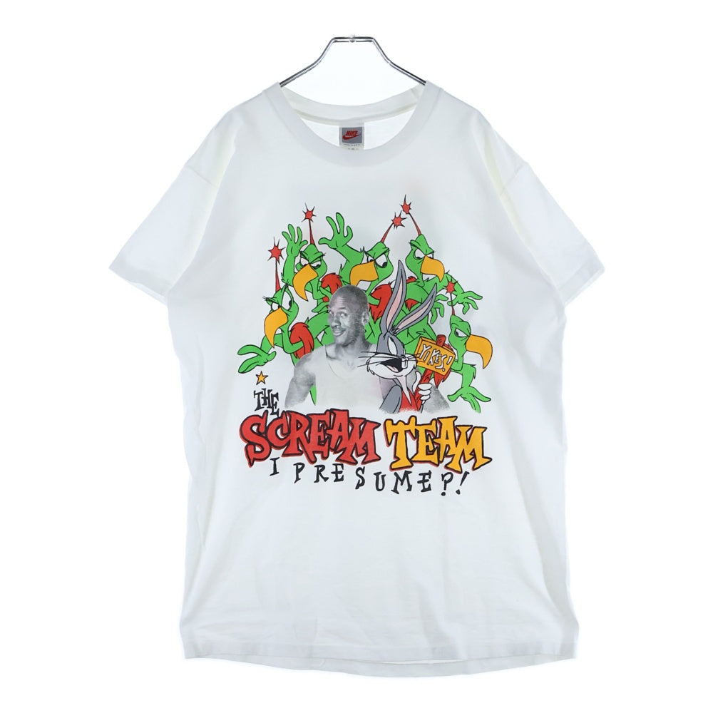 VINTAGE(ヴィンテージ) 00s JORDAN LOONEY TUNES ジョーダン ルーニー 両面プリント Tシャツ 半袖カットソー ホワイト