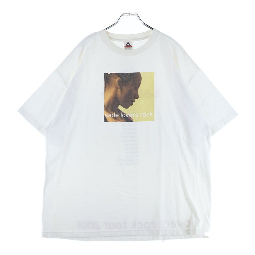 VINTAGE(ヴィンテージ) 00s SADE LOVER ROCK TOUR 2001 シャーデー ラバーロックツアー 両面プリント Tシャツ 半袖カットソー ホワイト