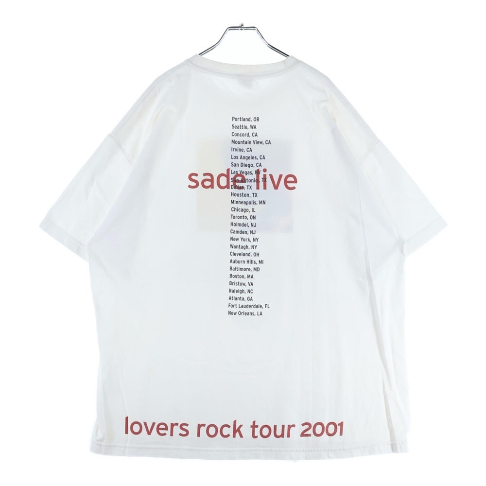 VINTAGE(ヴィンテージ) 00s SADE LOVER ROCK TOUR 2001 シャーデー ラバーロックツアー 両面プリント Tシャツ 半袖カットソー ホワイト