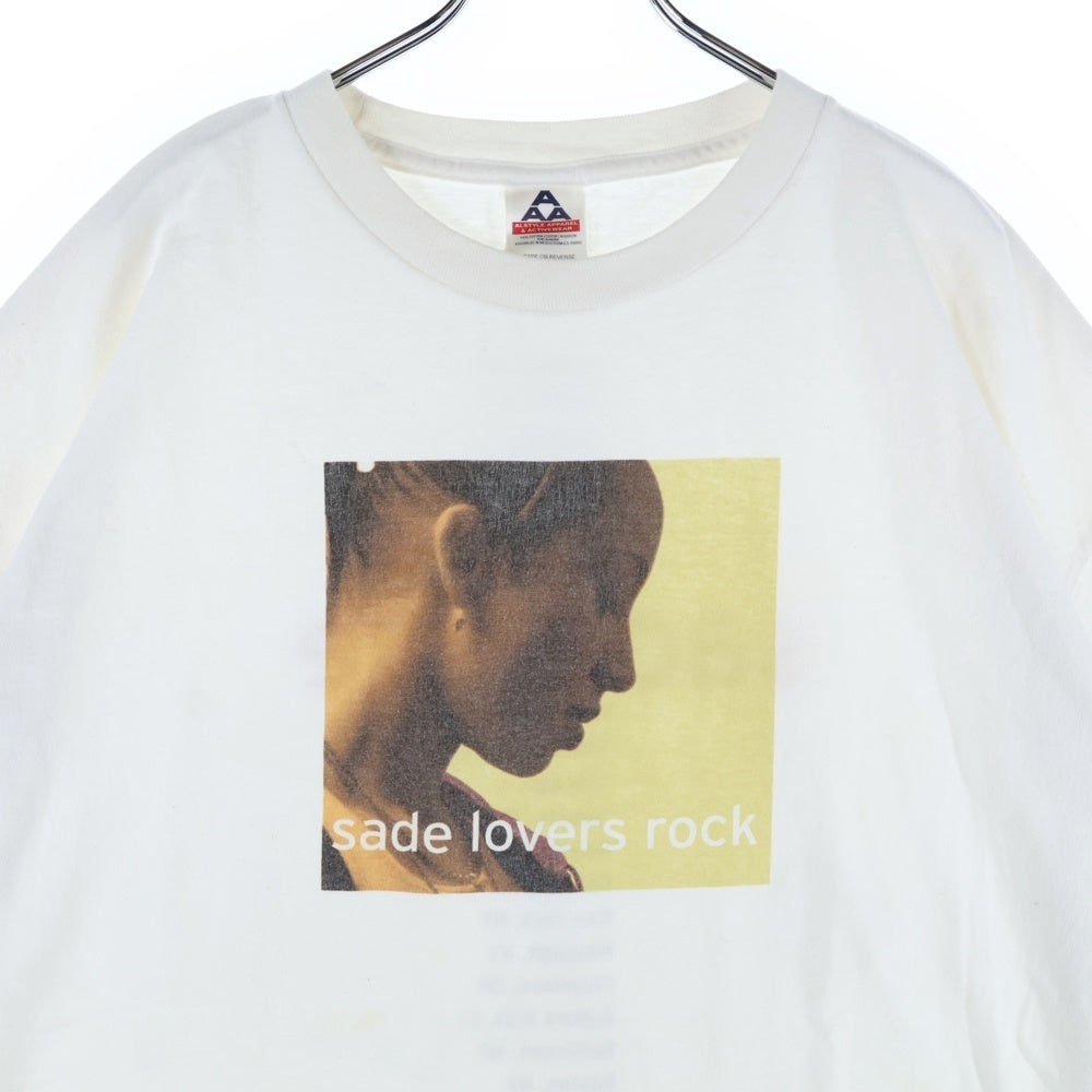 VINTAGE(ヴィンテージ) 00s SADE LOVER ROCK TOUR 2001 シャーデー ラバーロックツアー 両面プリント Tシャツ 半袖カットソー ホワイト