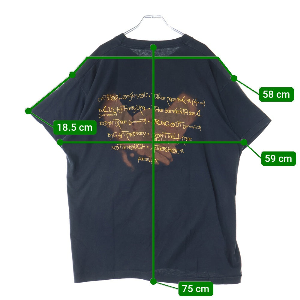 VINTAGE(ヴィンテージ) 90s VAN HALEN BALANCE TEE バランス ヴァン・ヘイレン 両面プリント半袖Tシャツ カットソーブラック