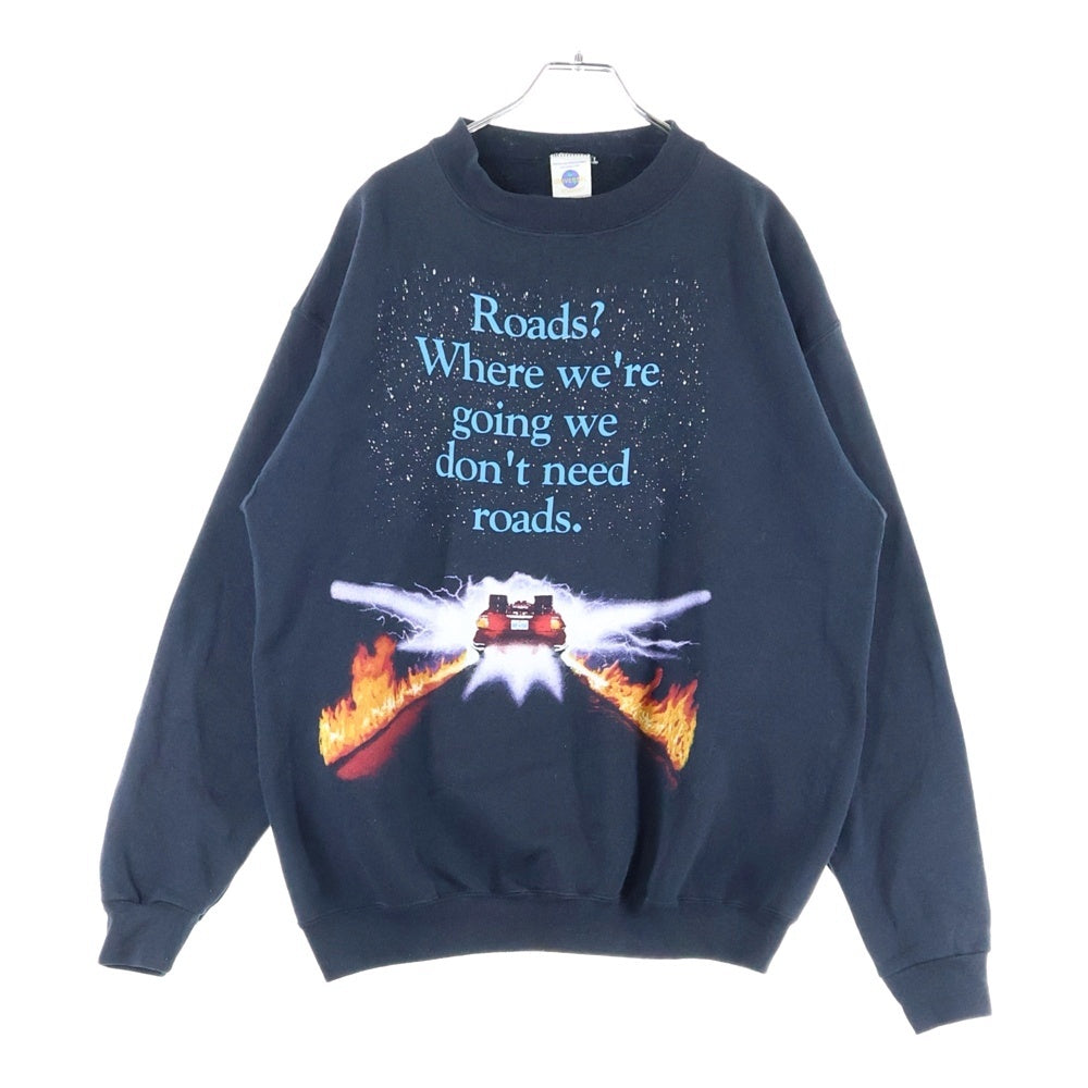 VINTAGE(ヴィンテージ) 90s BACK TO THE FUTURE MOVIE TEE バックトゥザフューチャー スウェット 両面プリント ブラック