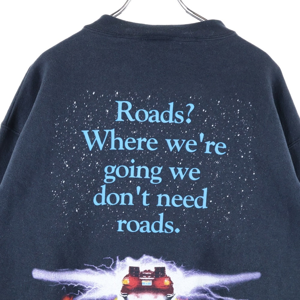 VINTAGE(ヴィンテージ) 90s BACK TO THE FUTURE MOVIE TEE バックトゥザフューチャー スウェット 両面プリント ブラック