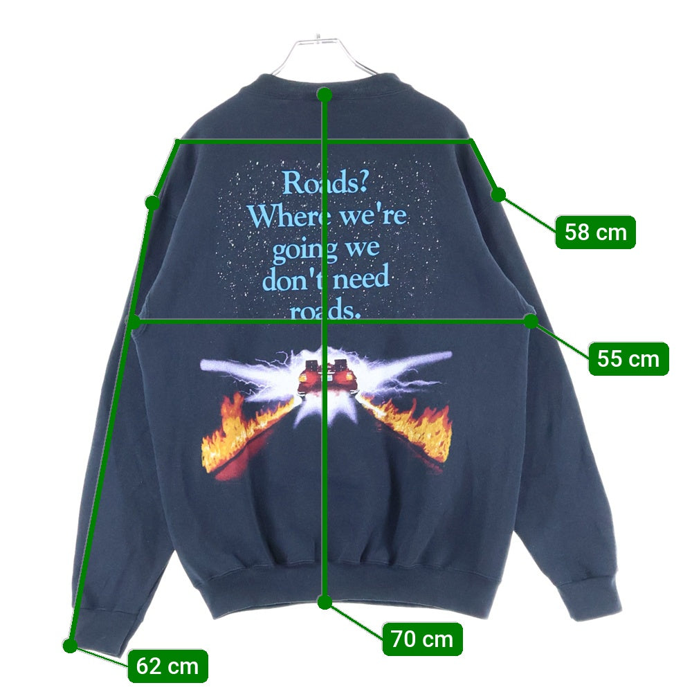 VINTAGE(ヴィンテージ) 90s BACK TO THE FUTURE MOVIE TEE バックトゥザフューチャー スウェット 両面プリント ブラック