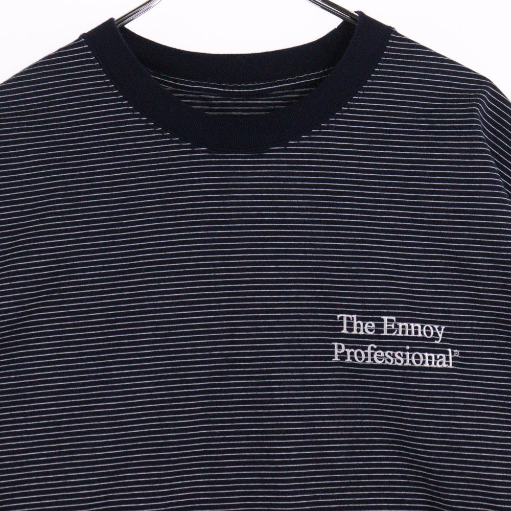 The Ennoy Professional(エンノイプロフェッショナル) 23SS ボーダー Tシャツ 半袖カットソー ネイビー