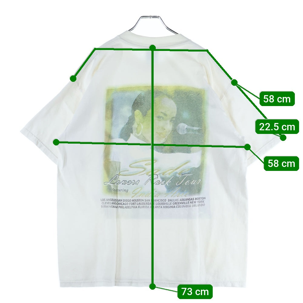 VINTAGE(ヴィンテージ) 00s SADE BOOTLEG シャーデー ブートレグ Tシャツ 半袖カットソー ホワイト