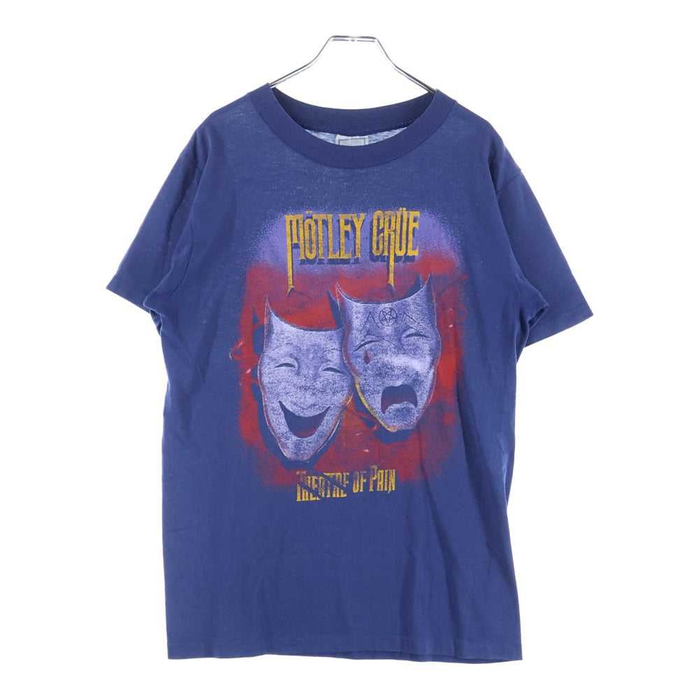 VINTAGE(ヴィンテージ) 80-90s MOTLEY CRUE THEATRE OF PAIN SMOKIN IN THE BOYS ROOM S/S シアターオブ ペイン 半袖Tシャツ カットソー ネイビー