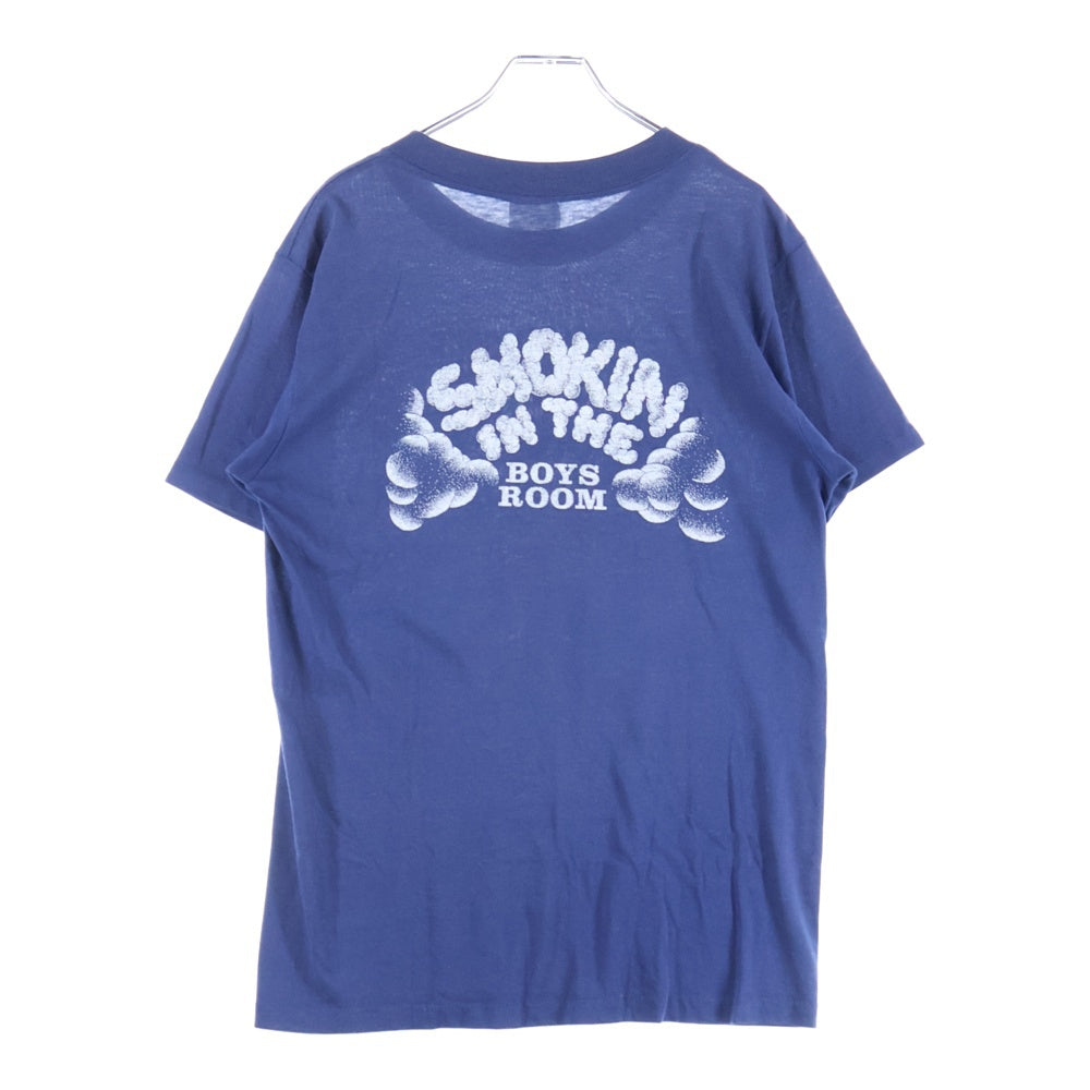 VINTAGE(ヴィンテージ) 80-90s MOTLEY CRUE THEATRE OF PAIN SMOKIN IN THE BOYS ROOM S/S シアターオブ ペイン 半袖Tシャツ カットソー ネイビー