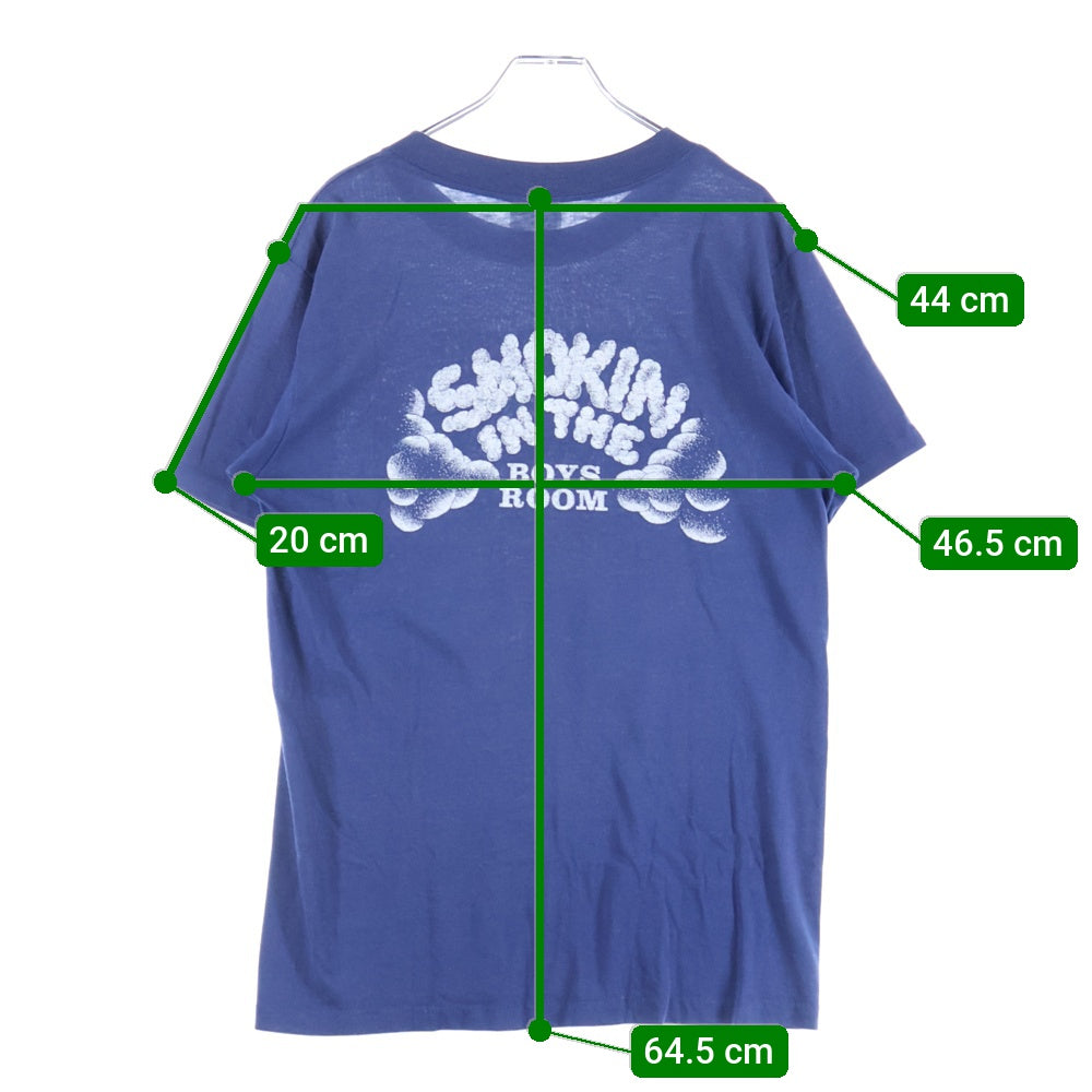 VINTAGE(ヴィンテージ) 80-90s MOTLEY CRUE THEATRE OF PAIN SMOKIN IN THE BOYS ROOM S/S シアターオブ ペイン 半袖Tシャツ カットソー ネイビー