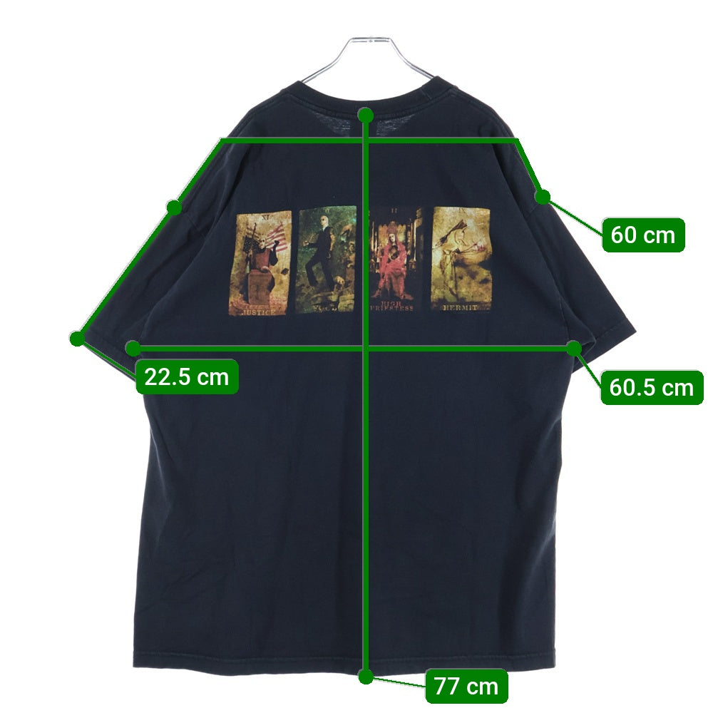 VINTAGE(ヴィンテージ) 00s MARILYN MANSON HIEROPHANT GIANTタグ 両面プリント 半袖Tシャツ カットソー ブラック