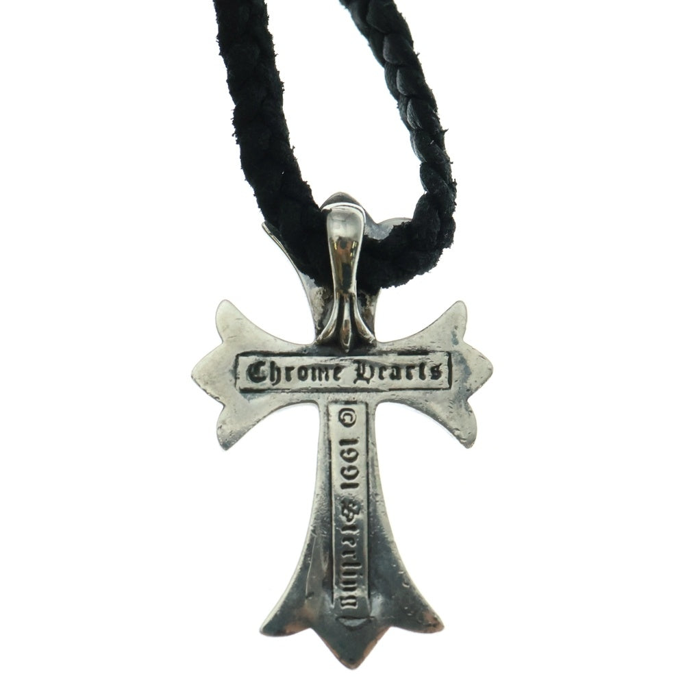 CHROME HEARTS(クロムハーツ) CH CRS SMLスモールCHクロス BC ボロチップブレイド ネックレス シルバー BCA220