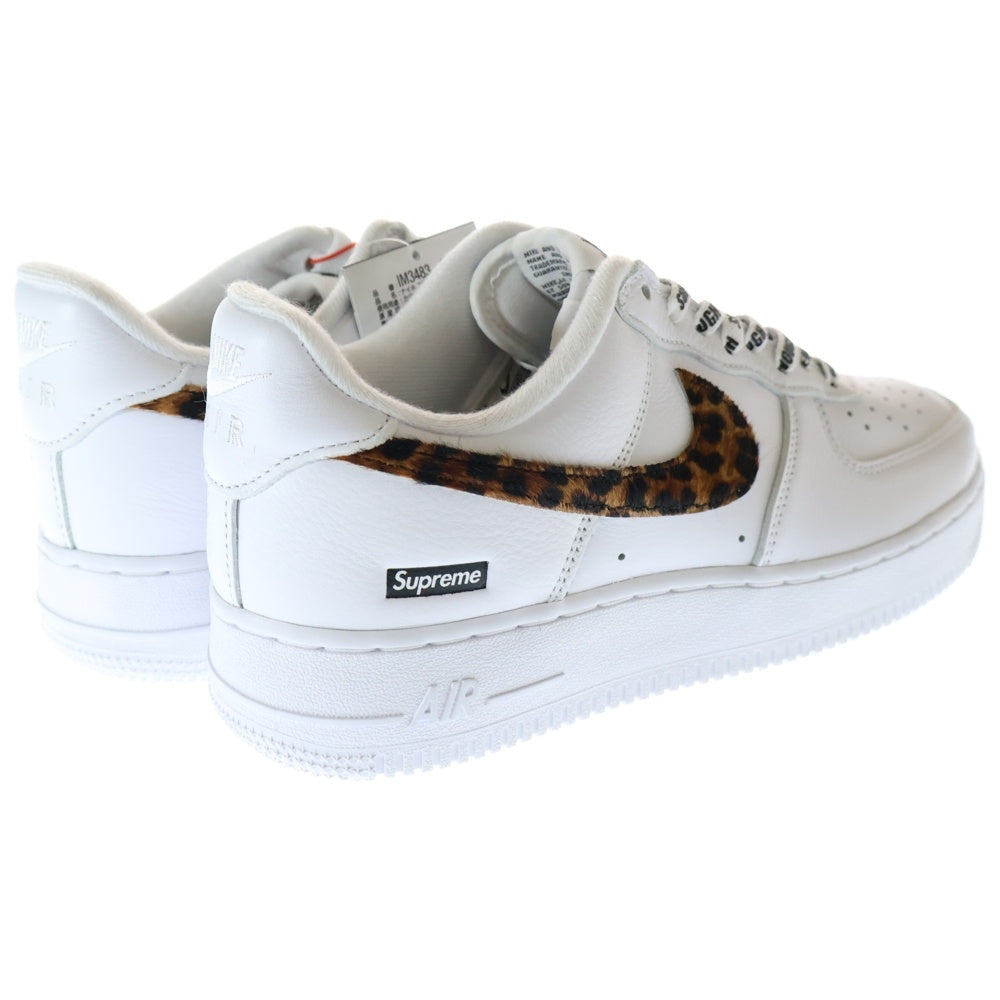 NIKE(ナイキ) × SUPREME × GOODENOUGH AIR FORCE 1 LOW WHITE CHEETAH PRINT エアフォース1 ロウ ホワイト チータープリント IM-3483-100 US8.5/26.5cm