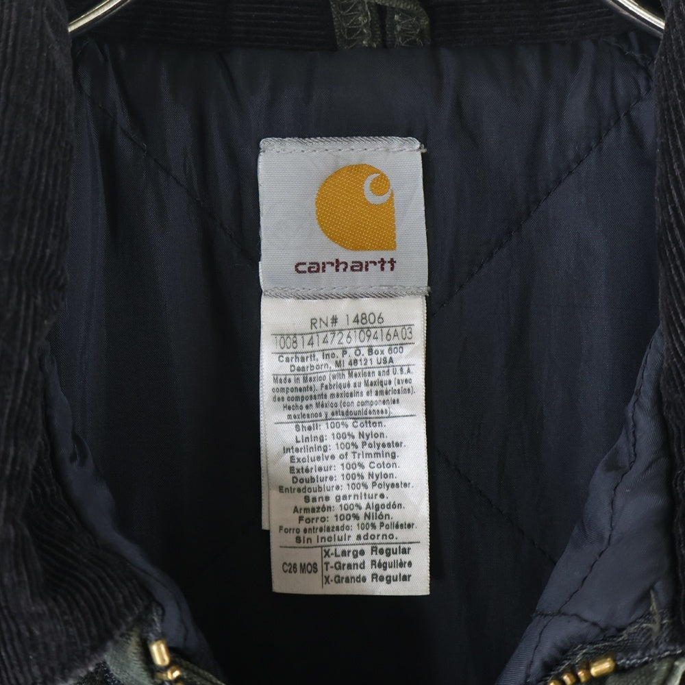 CARHARTT(カーハート) TRADITIONAL JACKET MOSS GREEN トラディショナルジャケット 中綿 モスグリーン カーキ C26 MOS