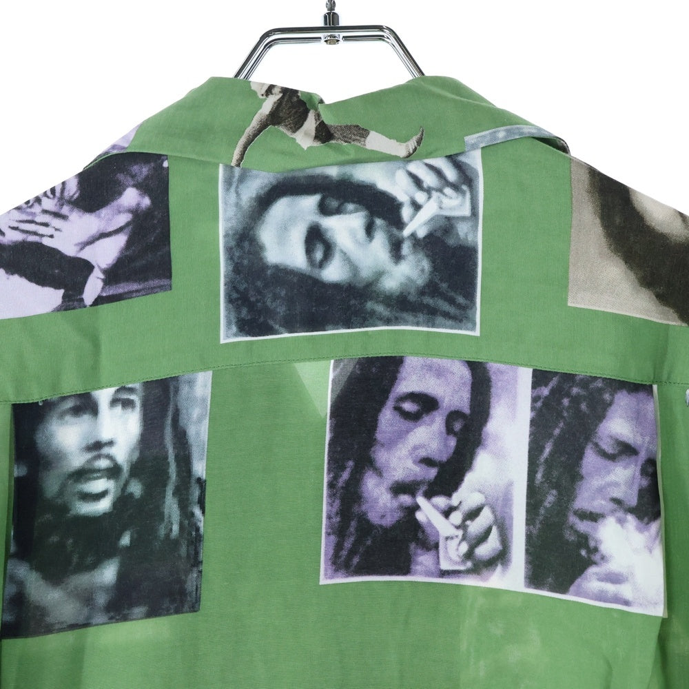 WACKO MARIA(ワコマリア) 22AW GUILTYPARTIES BOB MARLEY L/S SHIRT ギルティーパーティーズ ボブマーリー 長袖シャツ グリーン