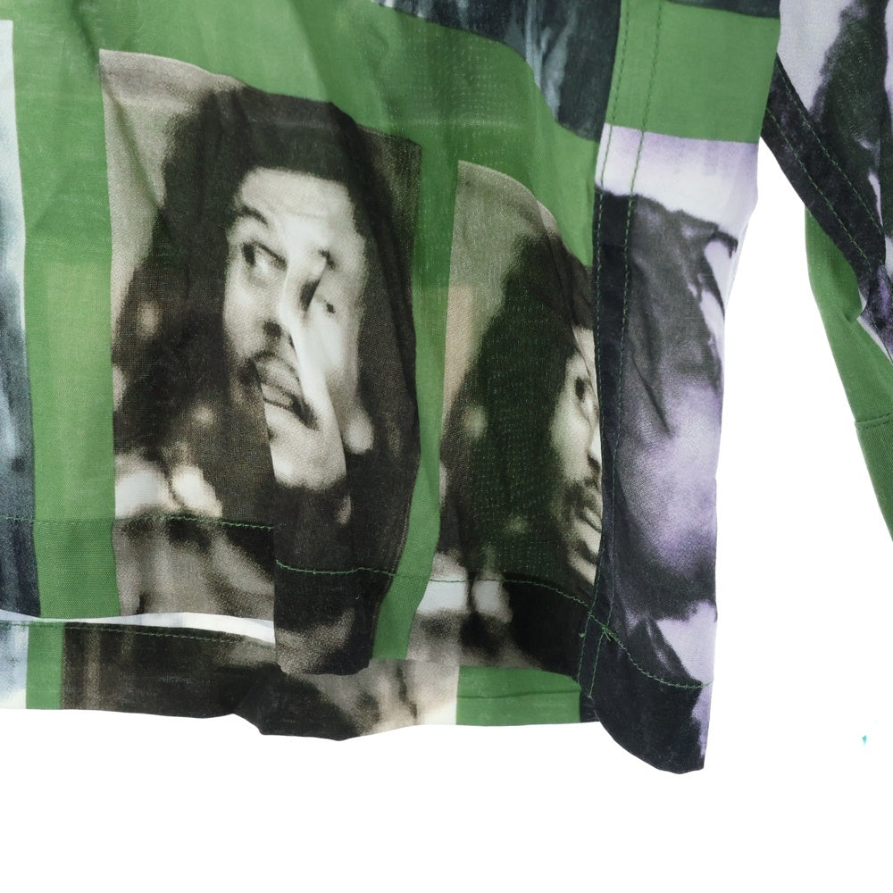 WACKO MARIA(ワコマリア) 22AW GUILTYPARTIES BOB MARLEY L/S SHIRT ギルティーパーティーズ ボブマーリー 長袖シャツ グリーン