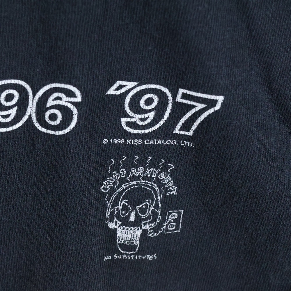 VINTAGE(ヴィンテージ) 90s KISS ALIVE WORLDWIDE TOUR 1996 半袖Tシャツ カットソー ブラック