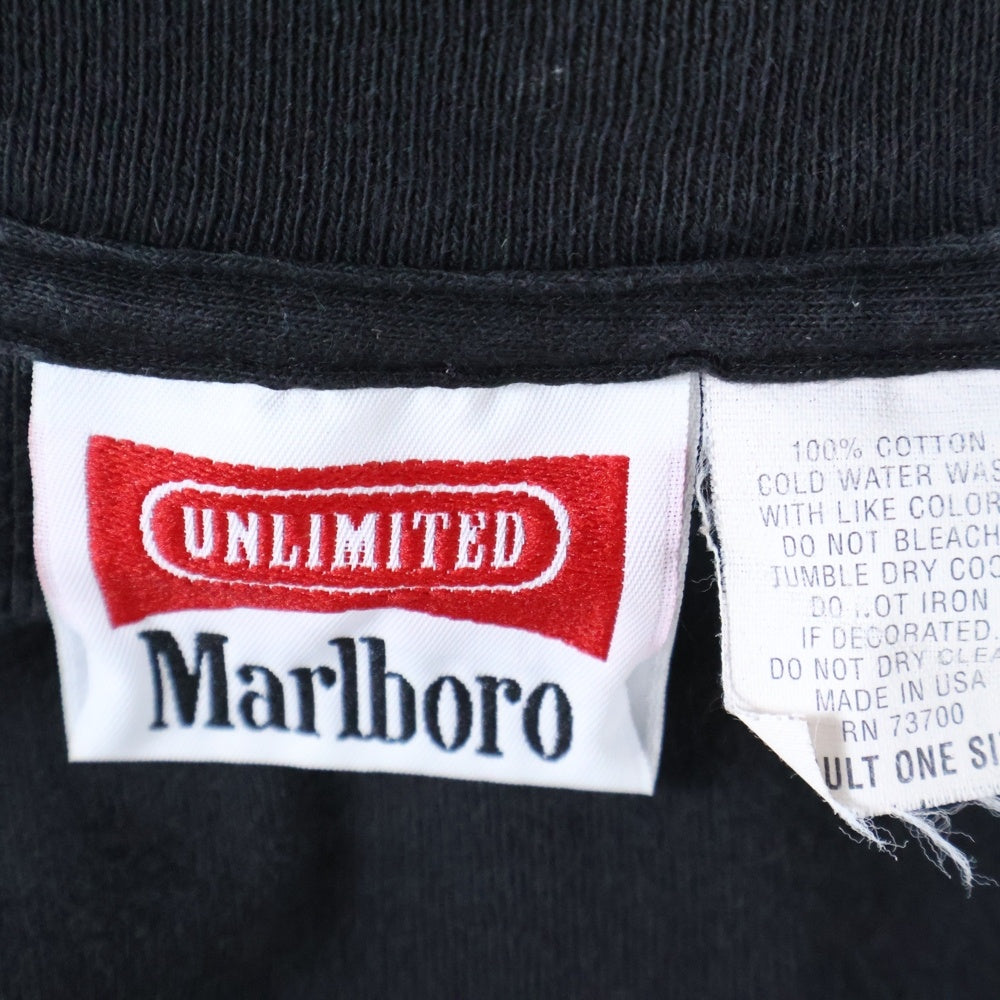 VINTAGE(ヴィンテージ) 90s MARLBORO RAILROAD POCKET TEE マルボロ レイルロード ポケットTシャツ ノースリーブカットソー ブラック