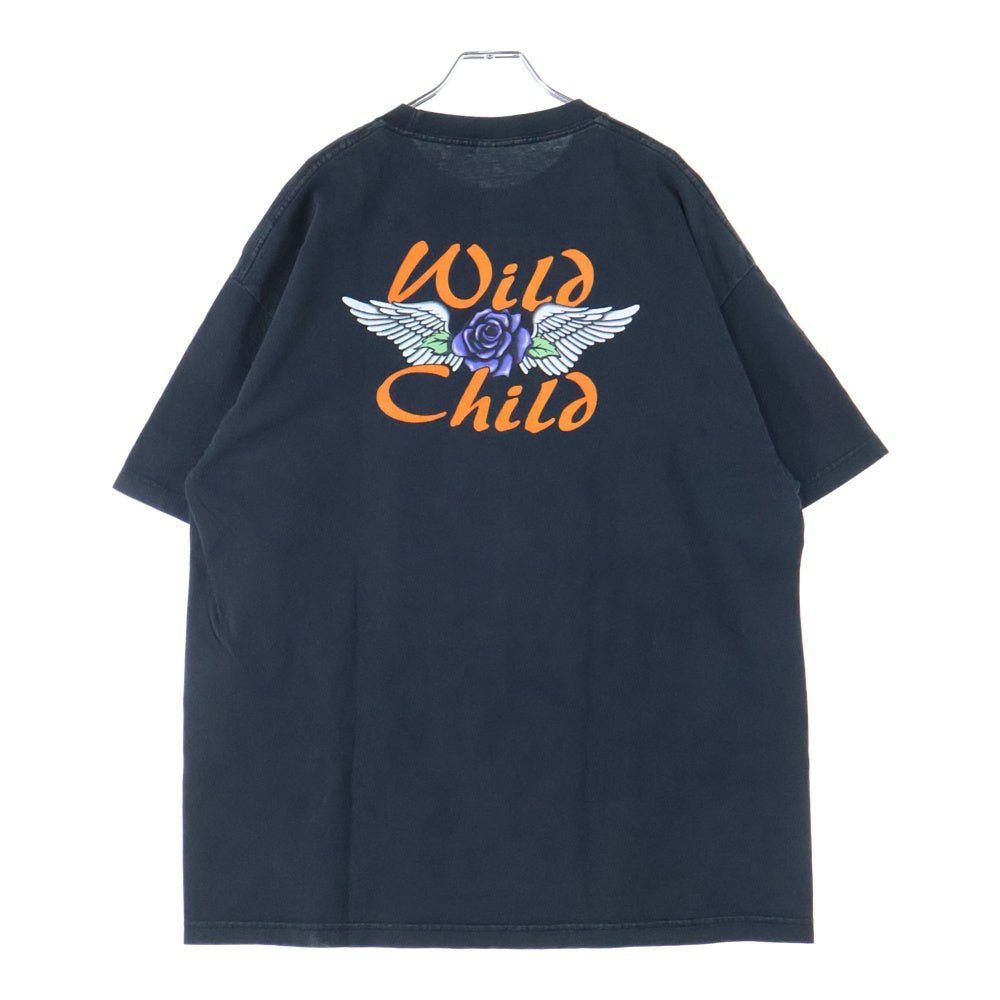 VINTAGE(ヴィンテージ) 00s BETTY BOOP WILD CHILE ベティ バイク 両面プリント Tシャツ 半袖カットソー ブラック