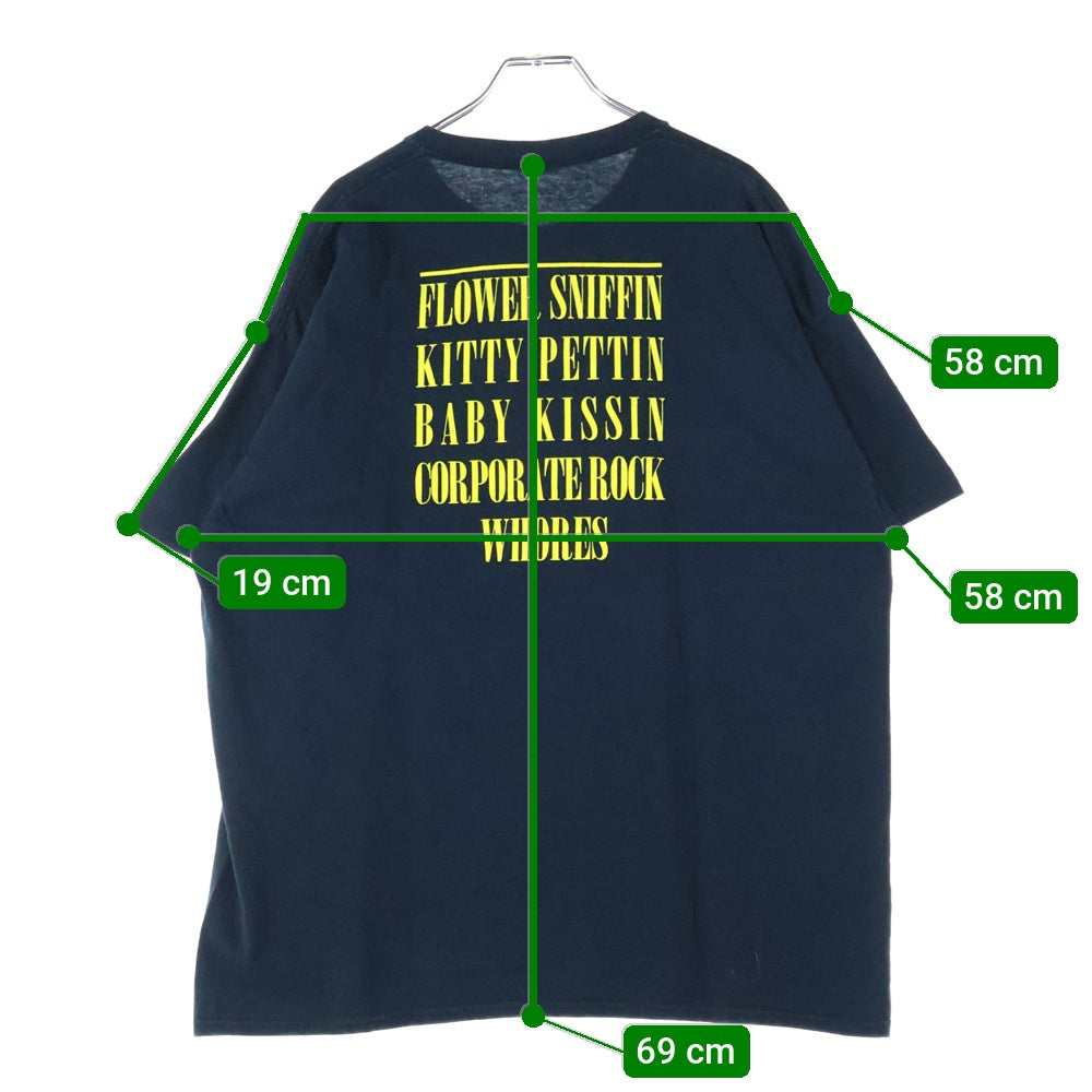 VINTAGE(ヴィンテージ) 00s NIRVANA SMILE Y2K ニルヴァーナ スマイル Tシャツ 半袖カットソー ブラック