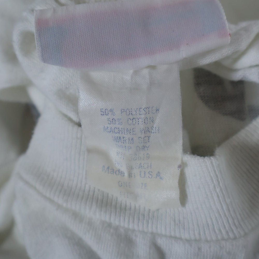 VINTAGE(ヴィンテージ) 80s HUMAN RIGHTS NOW WORLD TOUR 1988 REEBOK ヒューマンライツ ナウ ワールドツアー リーボック 世界人権宣言 半袖Tシャツ カットソー ホワイト
