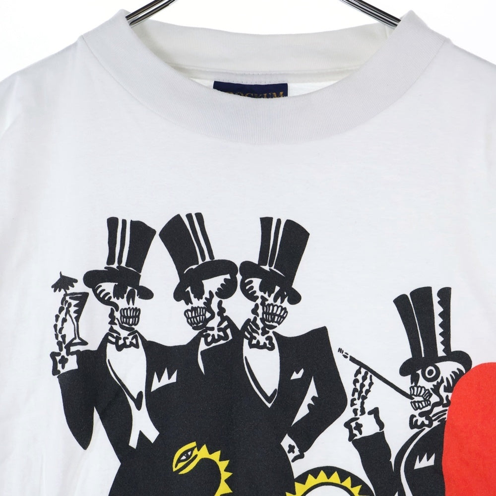 VINTAGE(ヴィンテージ) 90s THE ROLLING STONES VOODOO LOUNGE 1995 SKULL ローリング ストーンズ ヴードゥー ラウンジ スカル 半袖Tシャツ カットソー ホワイト