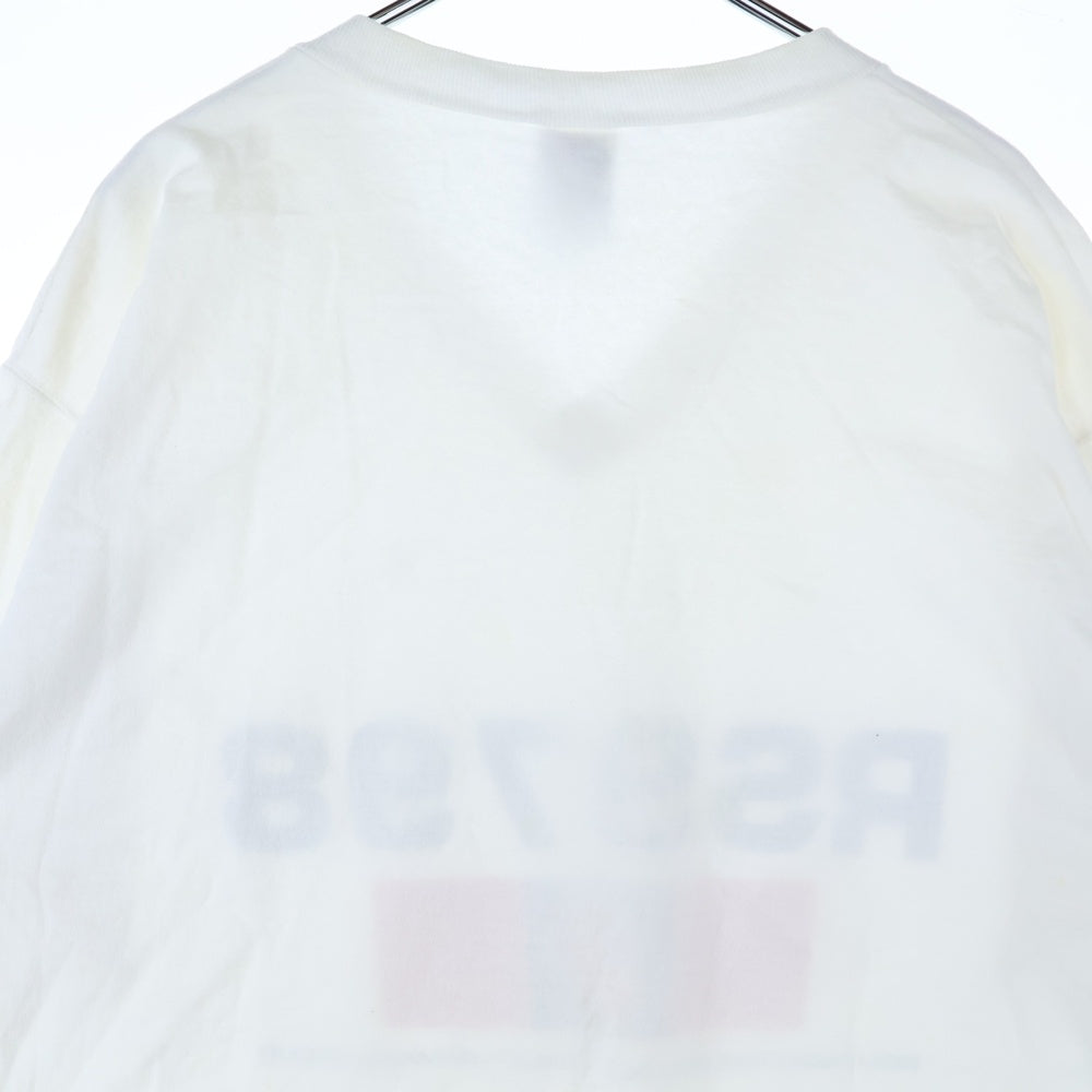 VINTAGE(ヴィンテージ) 90s THE ROLLING STONES BRIDGES TO BABYLON WORLD TOUR 1997 ローリング ストーンズ Vネック 半袖Tシャツ カットソー ホワイト