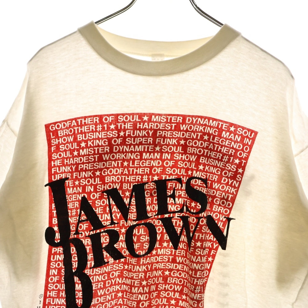 VINTAGE(ヴィンテージ) 90s JAMES BROWN JAPAN TOUR 1993 ジェームス ブラウン 半袖Tシャツ カットソー ホワイト
