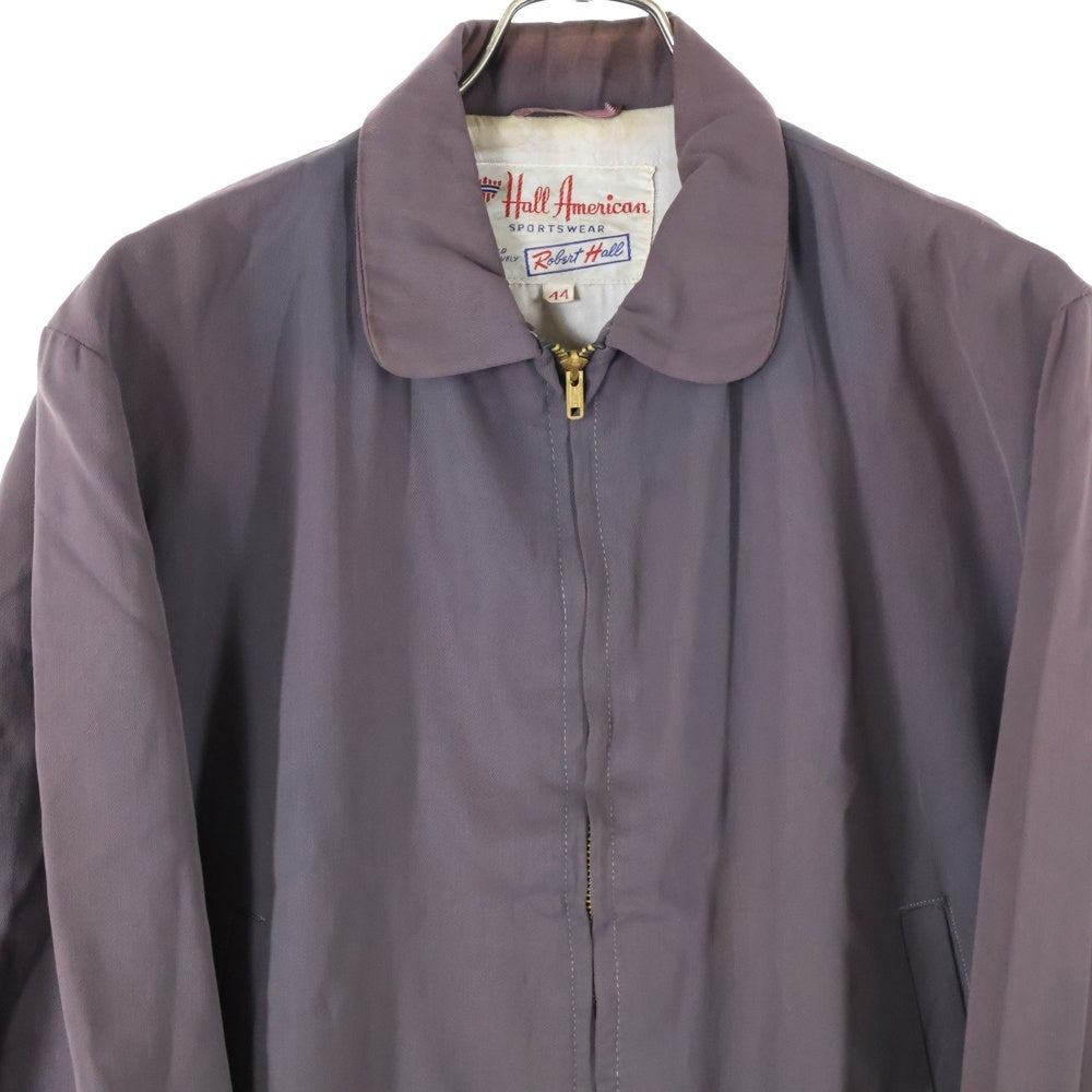 VINTAGE(ヴィンテージ) 50s HALL AMERICAN RAYON GABARDINE ZIP JACKET レーヨン ギャバジン ジャケット パープル